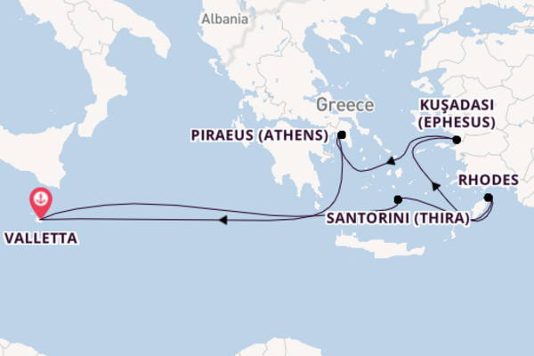 Mediterranean From Valletta with the Azura