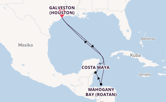 Westliche Karibik ab Galveston (Houston), USA auf der Symphony of the Seas
