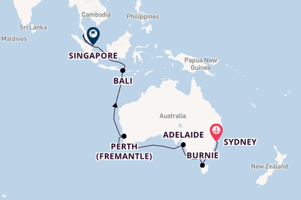 Australia from Sydney, Australia with the Coral Princess