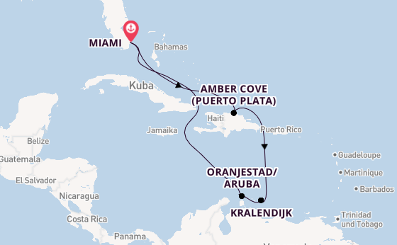 Karibik ab Miami auf der Carnival Venezia