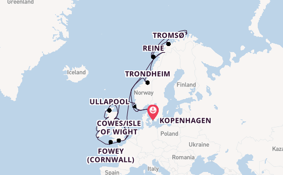 Britse Eilanden vanaf Kopenhagen, Denemarken met de Seabourn Quest