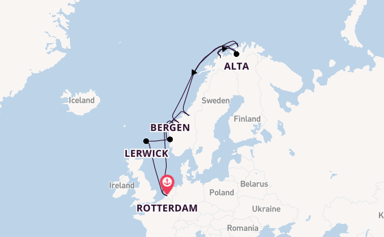 Norway from United Kingdom with the Nieuw Statendam