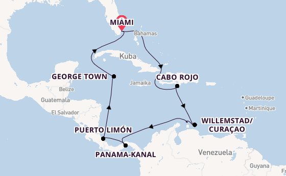 Karibik ab Miami auf der Norwegian Sun
