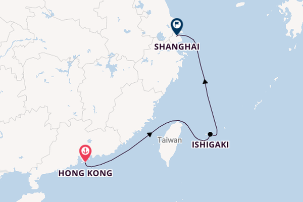 China from Hong Kong, China with the Spectrum of the Seas