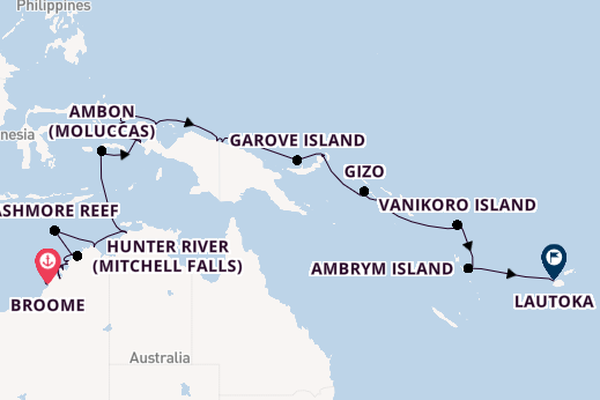 Australia from Broome, Australia with the Seabourn Pursuit