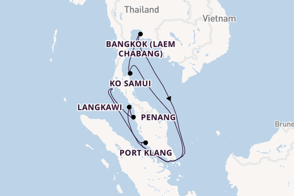 Südostasien ab Singapur, Singapur auf der Mein Schiff 6