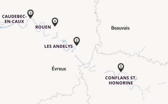 Seine ab Paris, Frankreich auf der SEINE COMTESSE