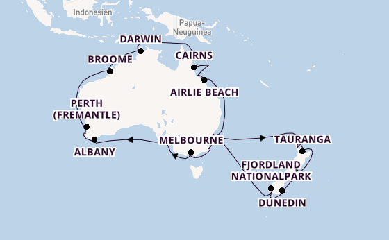 Australien und Neuseeland ab Sydney auf der Grand Princess
