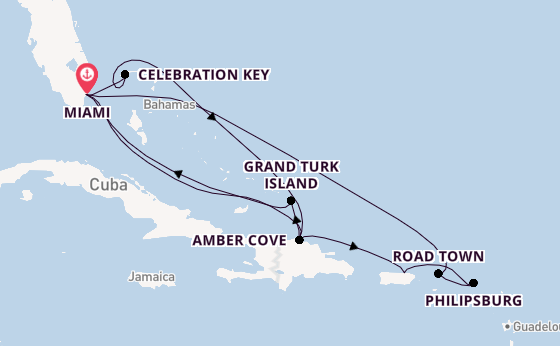 Caribbean from Miami, Florida, USA with the Regal Princess