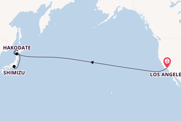 Transpacific from Los Angeles, California, USA with the Navigator of the Seas 