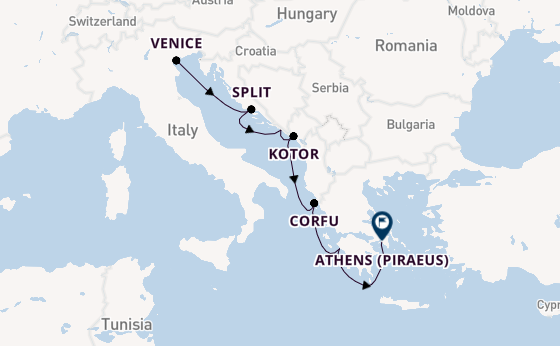 Eastern Mediterranean from Venice, Italy with the Viking Libra
