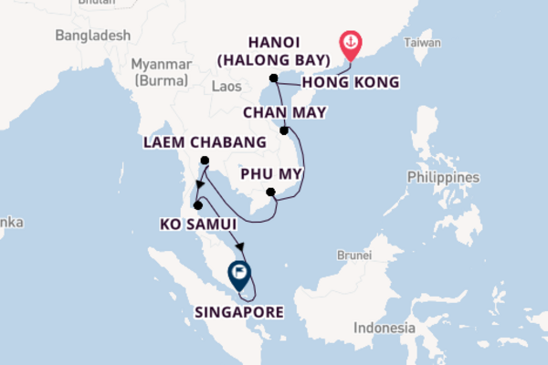 Borneo, Sun Bears & Orangutans with Luxury Vietnam & Thailand Cruise