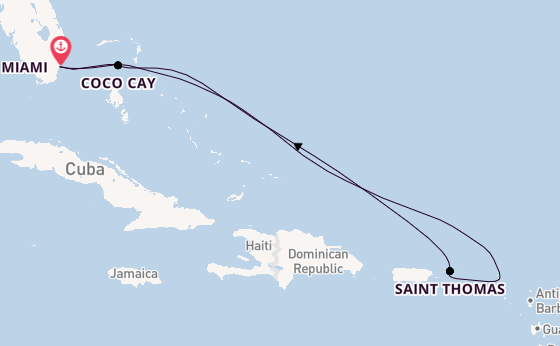 Eastern Caribbean & Perfect Day with Miami Stay