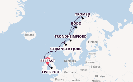 17 day cruise with the Ambition to Belfast