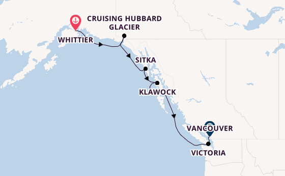 Alaska & West Canada from Whittier, Alaska with the Seven Seas Explorer