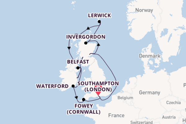 United Kingdom from Southampton with the Vista