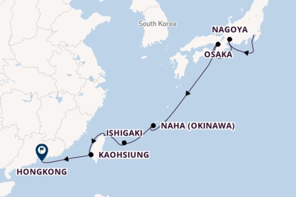 Oost-Azië vanaf Tokio, Japan met de Seven Seas Explorer