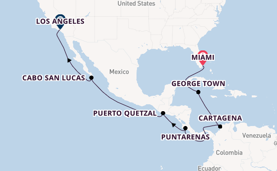 Central America from Miami, Florida with the Seven Seas Prestige