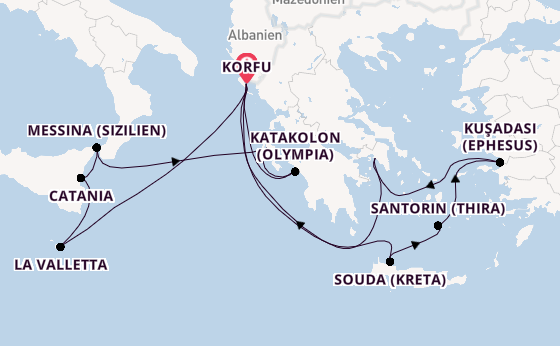 Griechenland & Mittelmeerinseln ab Korfu 1