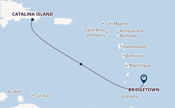 Caribbean from La Romana, Dominican Republic with the MSC Opera