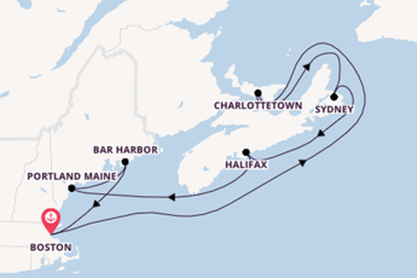 Ga mee op de Norwegian Pearl naar Boston