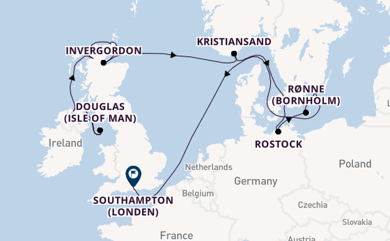 Britse Eilanden vanaf Belfast, Noord-Ierland met de Vista