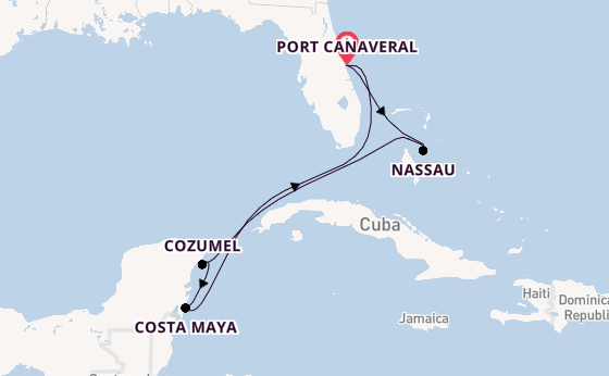 Caribbean vanaf Port Canaveral, Verenigde Staten met de MSC World Atlantic