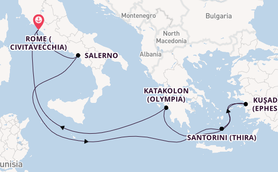Luxury Enchanting Mediterranean & Rome Stay