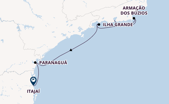 Brazilië vanaf Rio de Janeiro, Brazilië met de MSC Musica