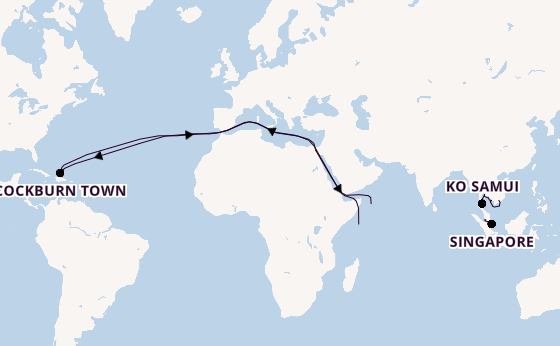 Zuidoost-Azië vanaf Ho Chi Minhstad, Vietnam met de MS EUROPA