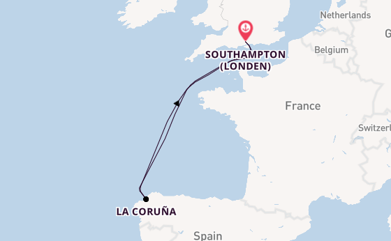 Engeland vanaf Southampton (Londen), Engeland met de Disney Wish