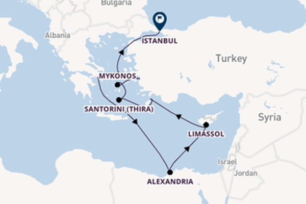 Eastern Mediterranean from Piraeus (Athens), Greece with the Norwegian Viva