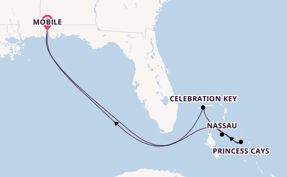 Karibik ab Mobile, Alabama, USA auf der Carnival Valor