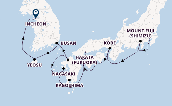 Japan from Tokyo, Japan with the Azamara Pursuit