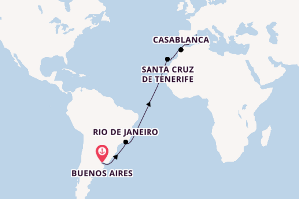 Luxury Buenos Aires to Barcelona with Canaries & Morocco