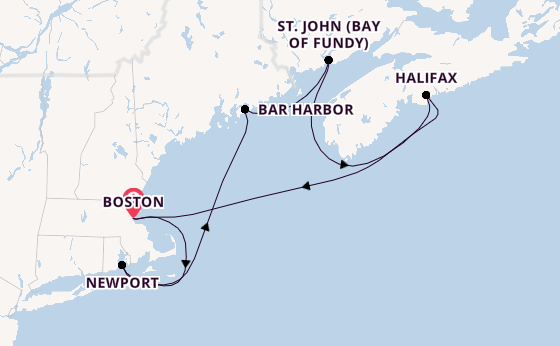 Neuengland ab Boston, USA auf der Norwegian Breakaway