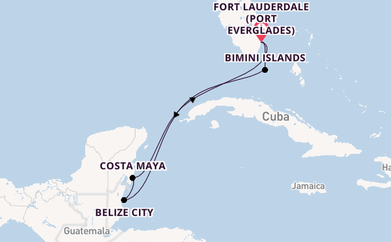 Caribbean from Fort Lauderdale (Port Everglades), Florida, USA with the Celebrity Beyond