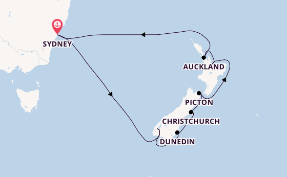 Royal Princess - Silvester in Sydney & Neuseeland von Fjordland bis Auckland