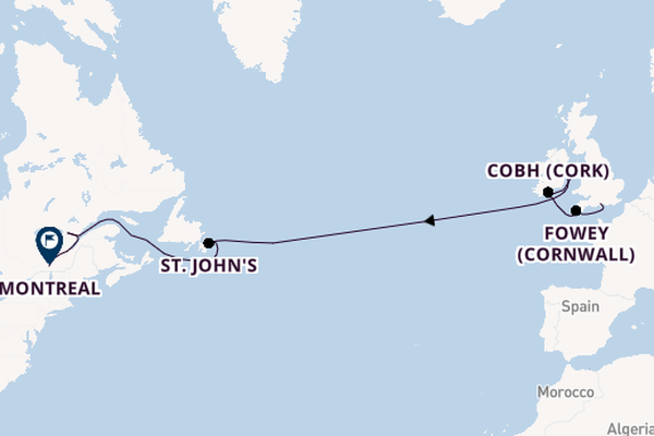 Transatlantic from Southampton, England with the Seven Seas Grandeur