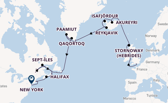 Transatlantic from Southampton, England with the EXPLORA IV