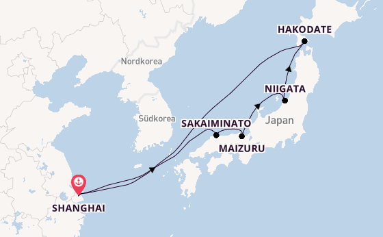 Spectrum of the Seas - Kurs der Kulturen: China & Japan entdecken