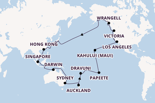 Transpacific from Brisbane, Australia with the Grand Princess