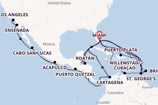 Sensational journey from Miami with Oceania Cruises