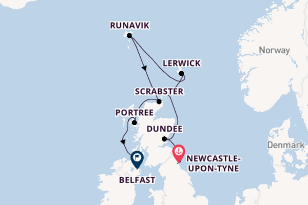 9 day voyage on board the Ambition from Newcastle-upon-Tyne