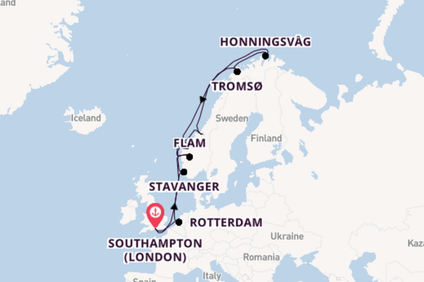 Norway from Southampton, England with the Celebrity Apex