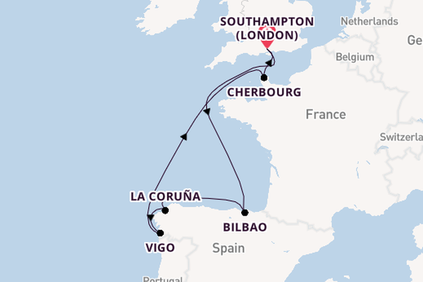 British Isles from Southampton, England with the Iona