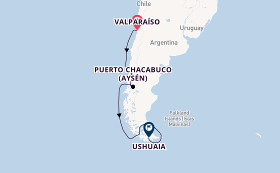 Zuid-Amerika vanaf Valparaíso, Chili met de Azamara Quest