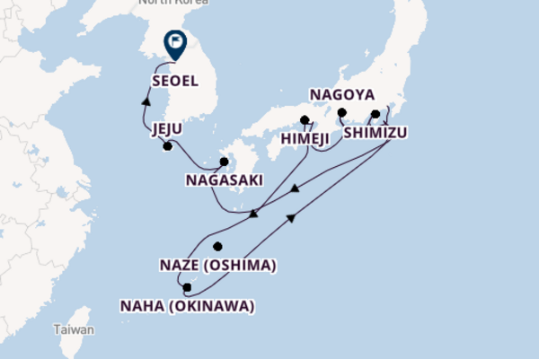 11daagse cruise met de Norwegian Spirit vanuit Yokohama (Tokio)