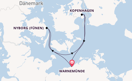 Ostsee ab Warnemünde auf AIDAdiva