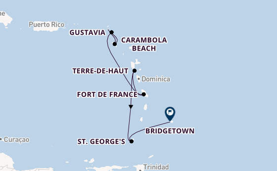 Südliche Karibik ab Philipsburg, St. Maarten auf der Seabourn Ovation